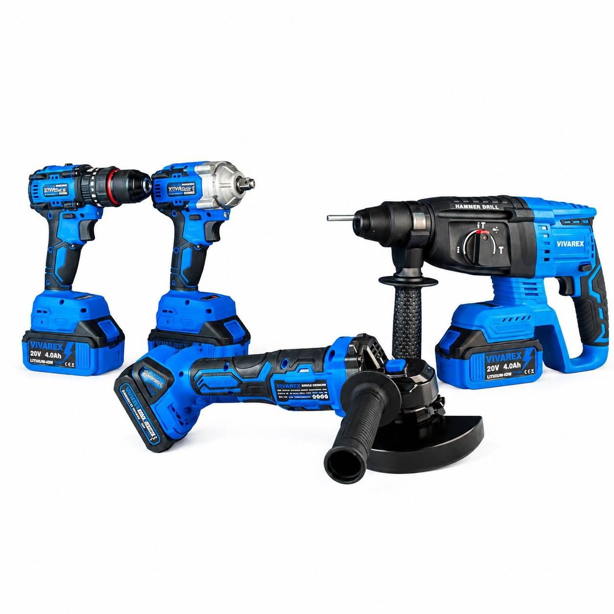 کیت شارژی ویوارکس مدل VR2404-BCK مجموعه 4 عددی
